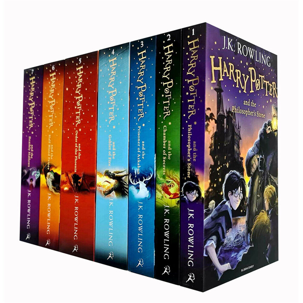 Harry Potter seven book box set by J.K. Rowling